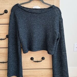 Urban Renewal Off-the-Shoulder Black Sweater